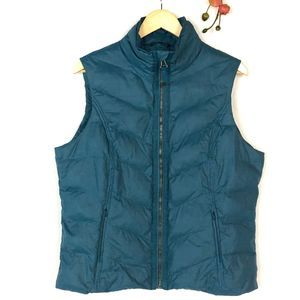 PrAna Down Filled Puffer Turquoise Vest